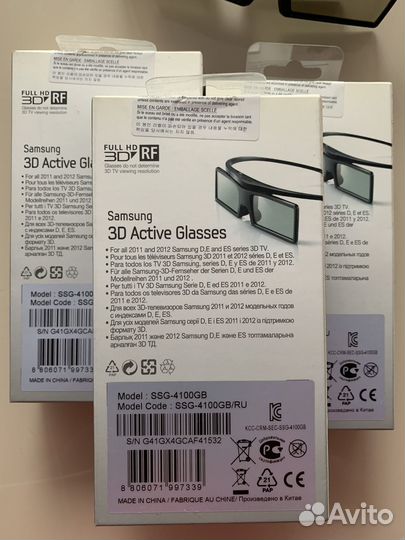 Очки 3D Active SSG-4100GB Samsung