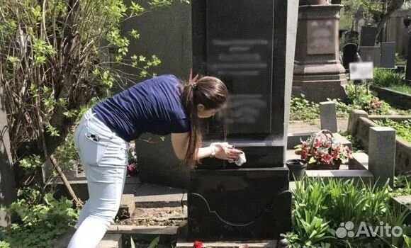 Уход за могилами Уборка могил Покраска оград