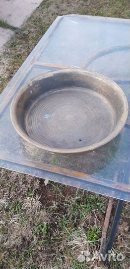 Тазик латунный