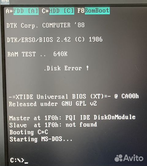 Плата XT-IDE BiOS Extension