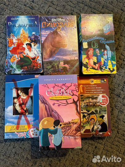 Видеокассеты vhs мультфильмы
