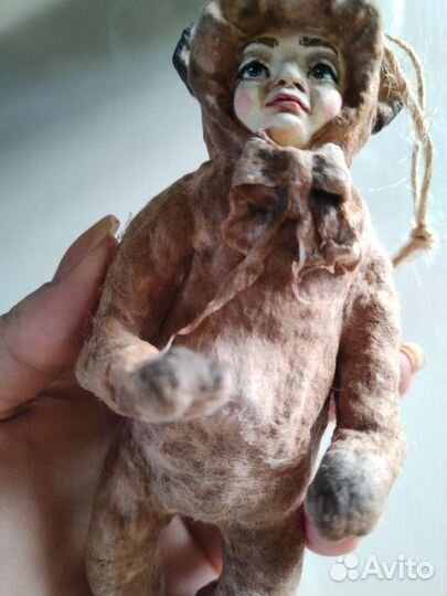 Ватная ёлочная игрушка