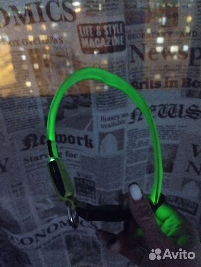 Светящийся ошейник для собак