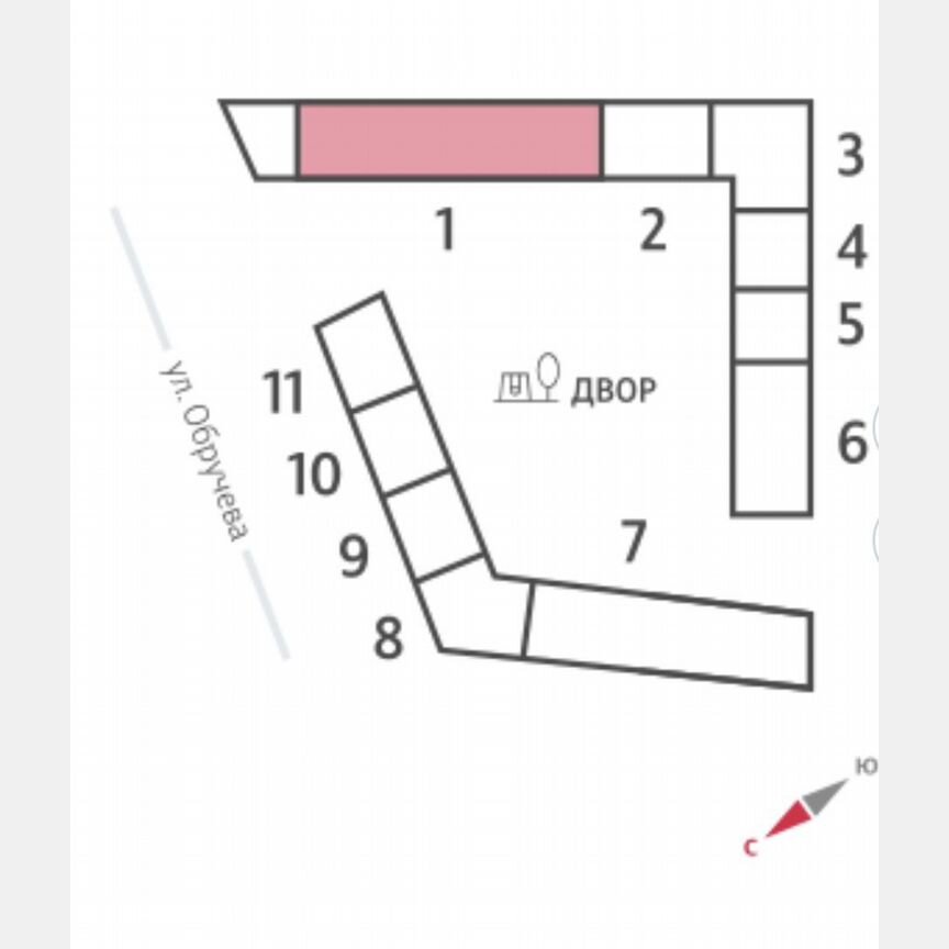 Квартира-студия, 22 м², 6/58 эт.