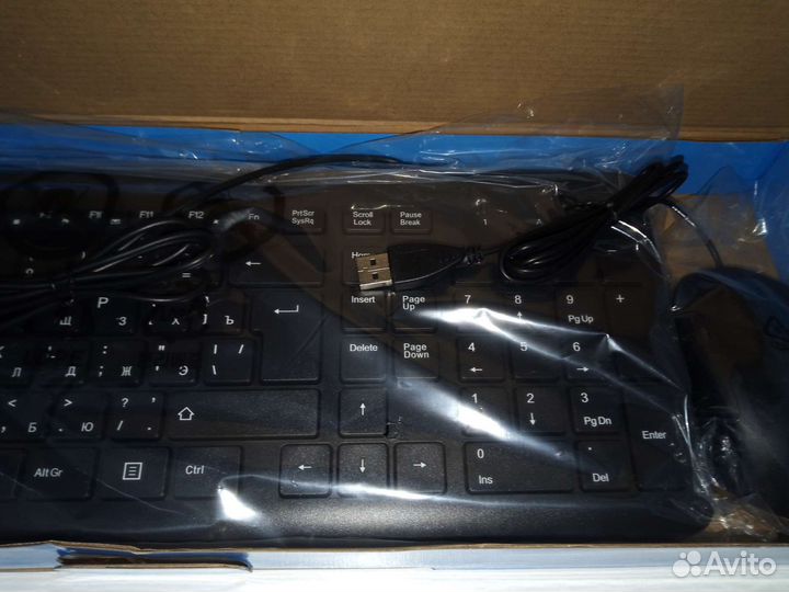 Новые проводные клавиатура + мышь HP 150 Wired