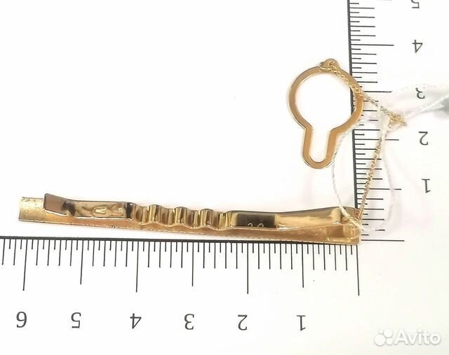 Золотой зажим для галстука