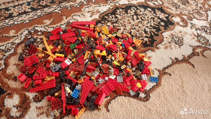 Лего детали 1 килограмм вместе с шарнирами