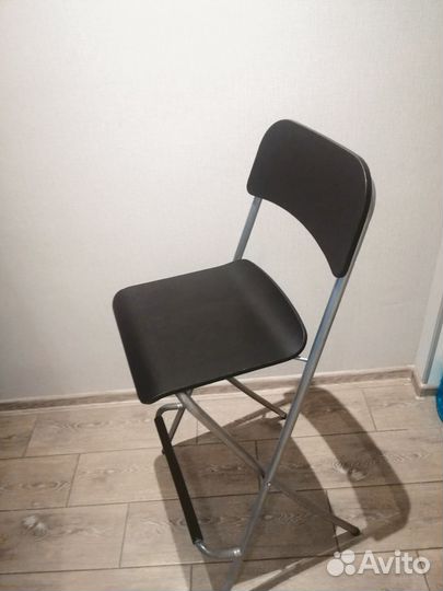 Чёрный барный стул икеа франклин