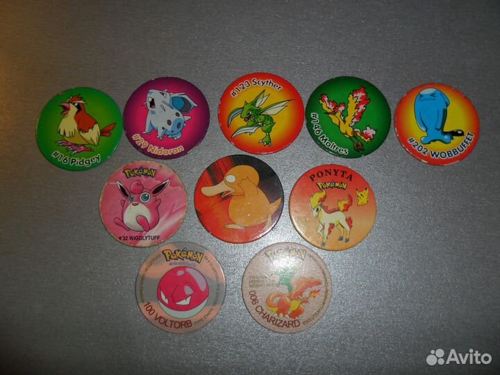 Фишки Pokemone, Mowgli, Hoppies, American Cap и др