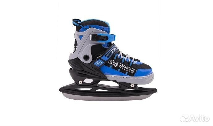 Коньки ледовые раздвижные Новые Virtey Type синие