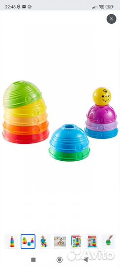 Пирамидка Fisher price и развивающие игрушки