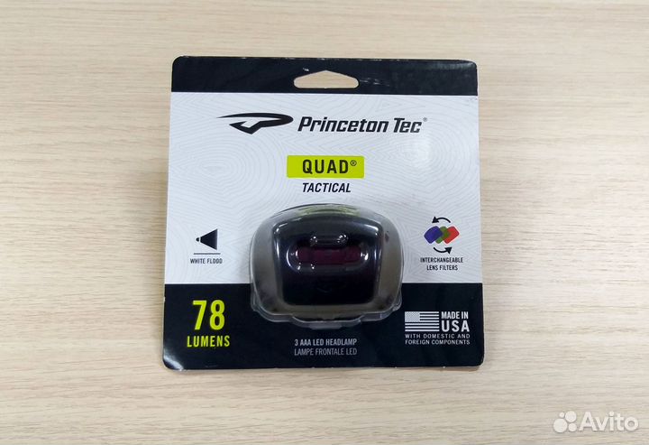 Фонарь тактический налобный Princeton Tec Quad Tac