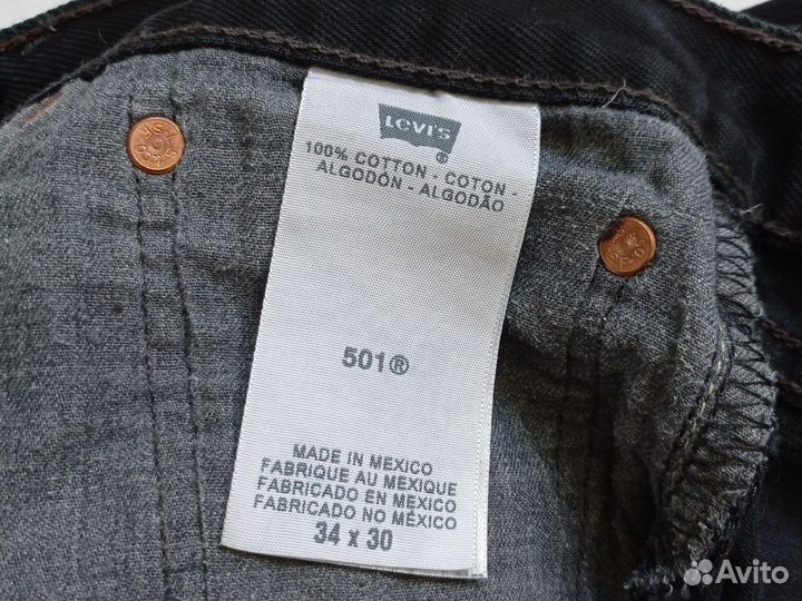 Levis 501 W33/L30 джинсы, оригинал