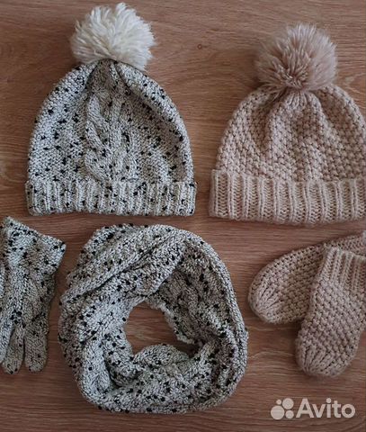 Шапка для девочки Next, 2 комплекта, 7-10 лет