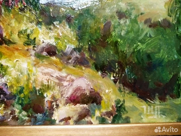 Картина маслом Берег Черного моря к. М. 30 х40