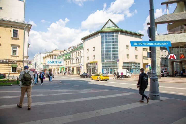 Помещение с арендаторами 661 м², м. Менделеевская
