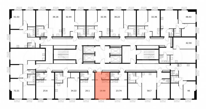 Квартира-студия, 20 м², 14/33 эт.