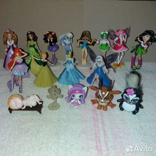 Фигурки Winx, Monster High, Феи, Принцессы