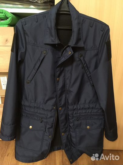 Плащ военный офисный (синий)