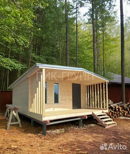 Бытовка / дачный домик / Барнхаус / с террасой