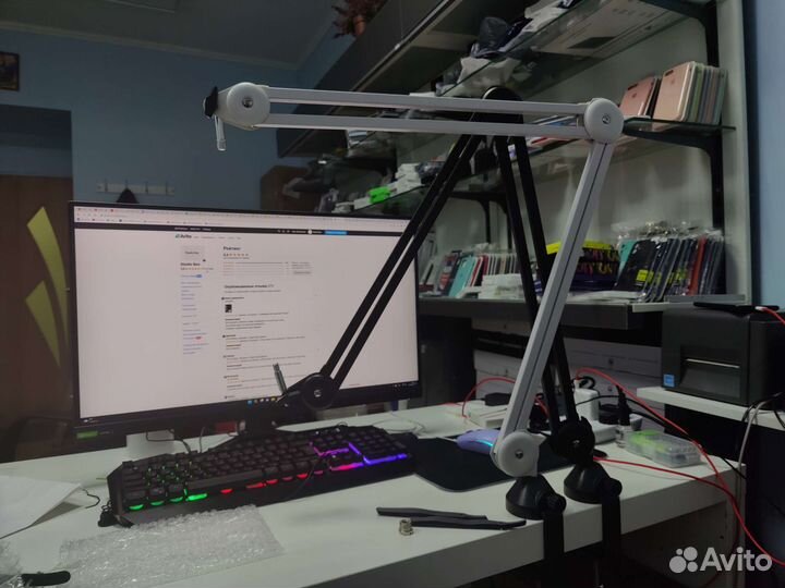 Стойка для микрофона аналог Rode PSA-1 пантограф