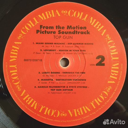 Виниловая пластинка Sony Ost Top Gun (180 gram)