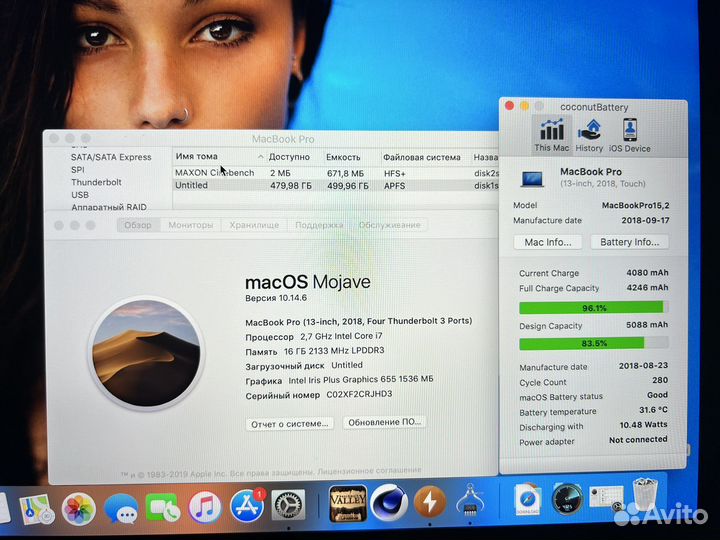 Супер MacBook Pro Retina 13 2018 i7 16 512 SSD