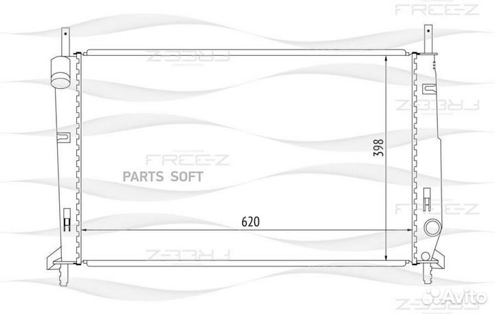 Радиатор охлаждения ford Mondeo 98