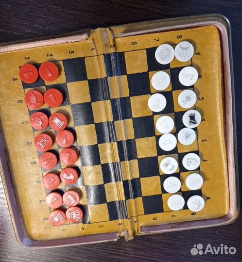 Шахматы ретро СССР карманные