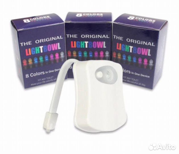 Подсветка для унитаза С датчиком движения цветная