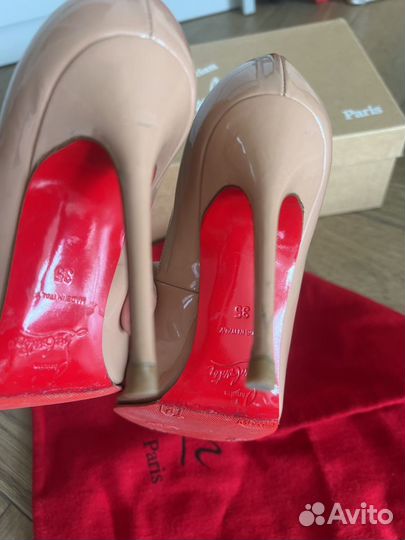 Туфли christian louboutin 35 decollete