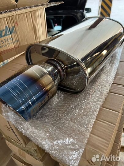 Глушитель(банка, самовар) прямоток, greedy