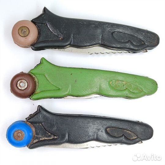 Нож СССР складной шарнирный Лиса черный