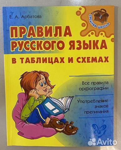 Правила русского языка в таблицах и схемах