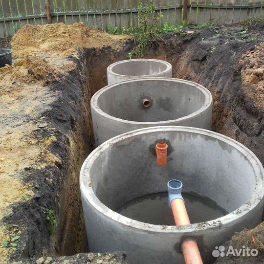 Септик под ключ из жби колец от производителя