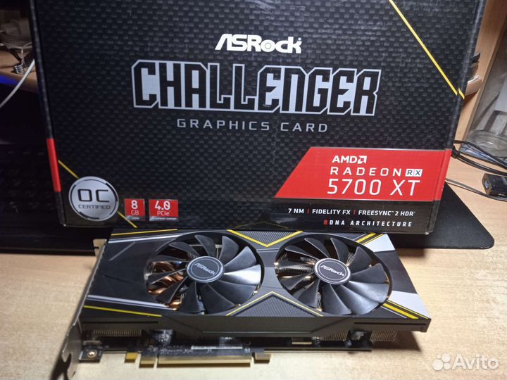Видеокарта ASRock RX 5700 XT Challenger D 8G OC