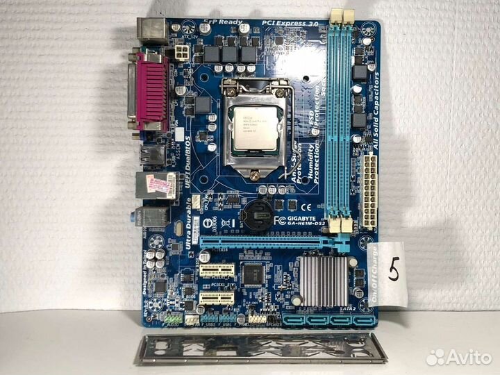 Материнская плата Gigabyte GA-H61M-DS2 с дефектом