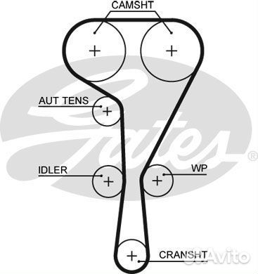 Ремень грм 126 зуб., 27mm