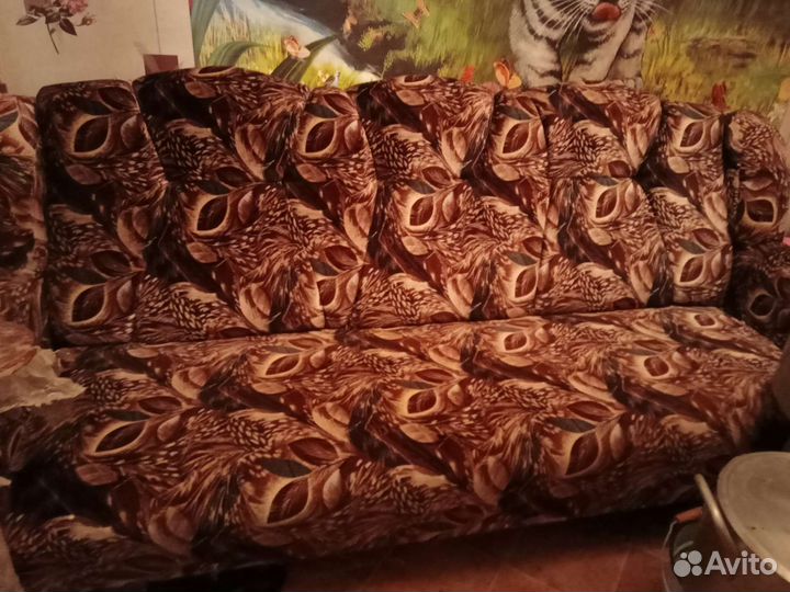 2 дивана б.у.оба. 1+1. 2 тыс+ 5 тыс