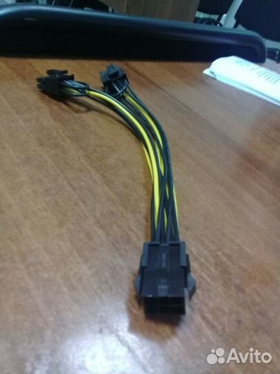 Кабель питания (переходник) 6pin,8 pin - 2*(6+2)