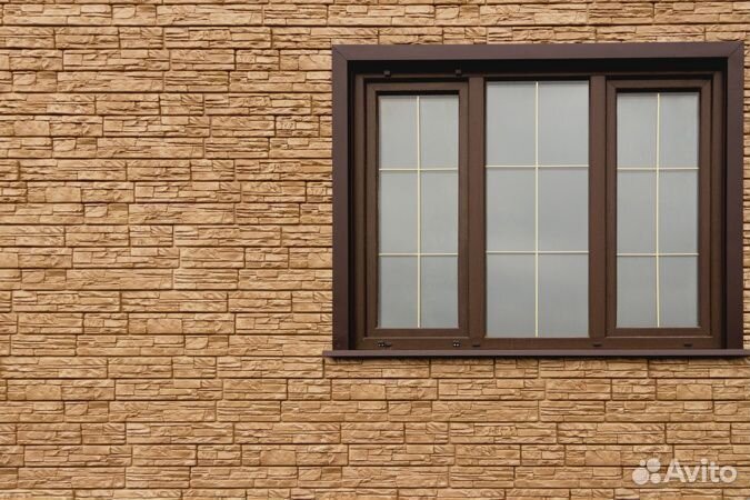 Фасадная панель Крымский сланец Янтарь