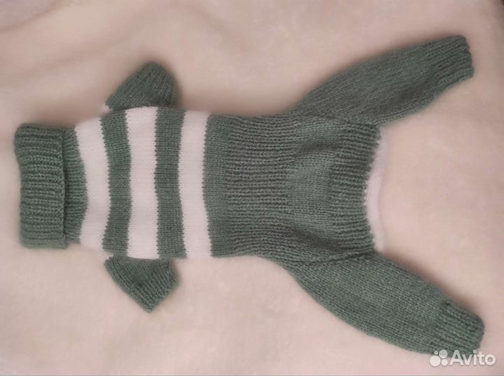 Комбинезон из пуха норки для маленькой собачки