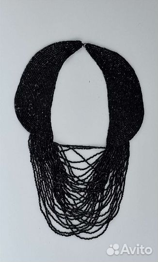 Чёрное Колье-воротник винтаж