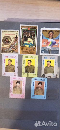 Почтовые марки Ирак, Сирия, Индия и другие страны