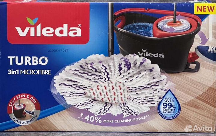 Набор Vileda Turbo 3in1 Microfibre 167751