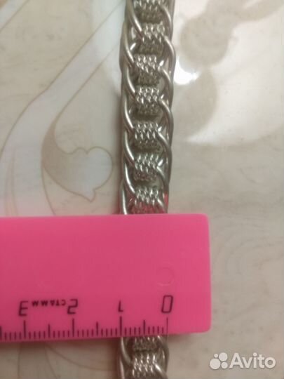 Цепь серебро,крест