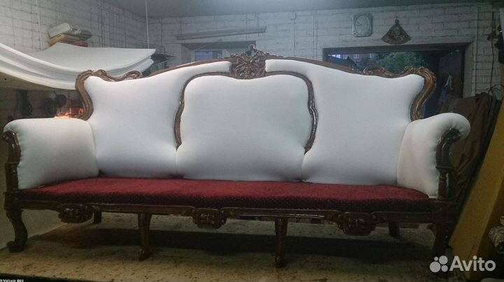 Ремонт мягких стульев / банкеток из ткани