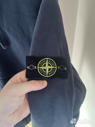 Оригинальное зип худи stone island