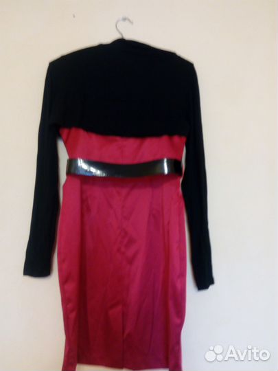 Вечернее прямое нарядное платье (мини) на съемных