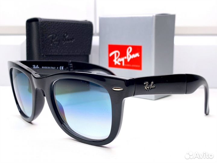 Очки Ray Ban Wayfarer Folding 4105 Голубые